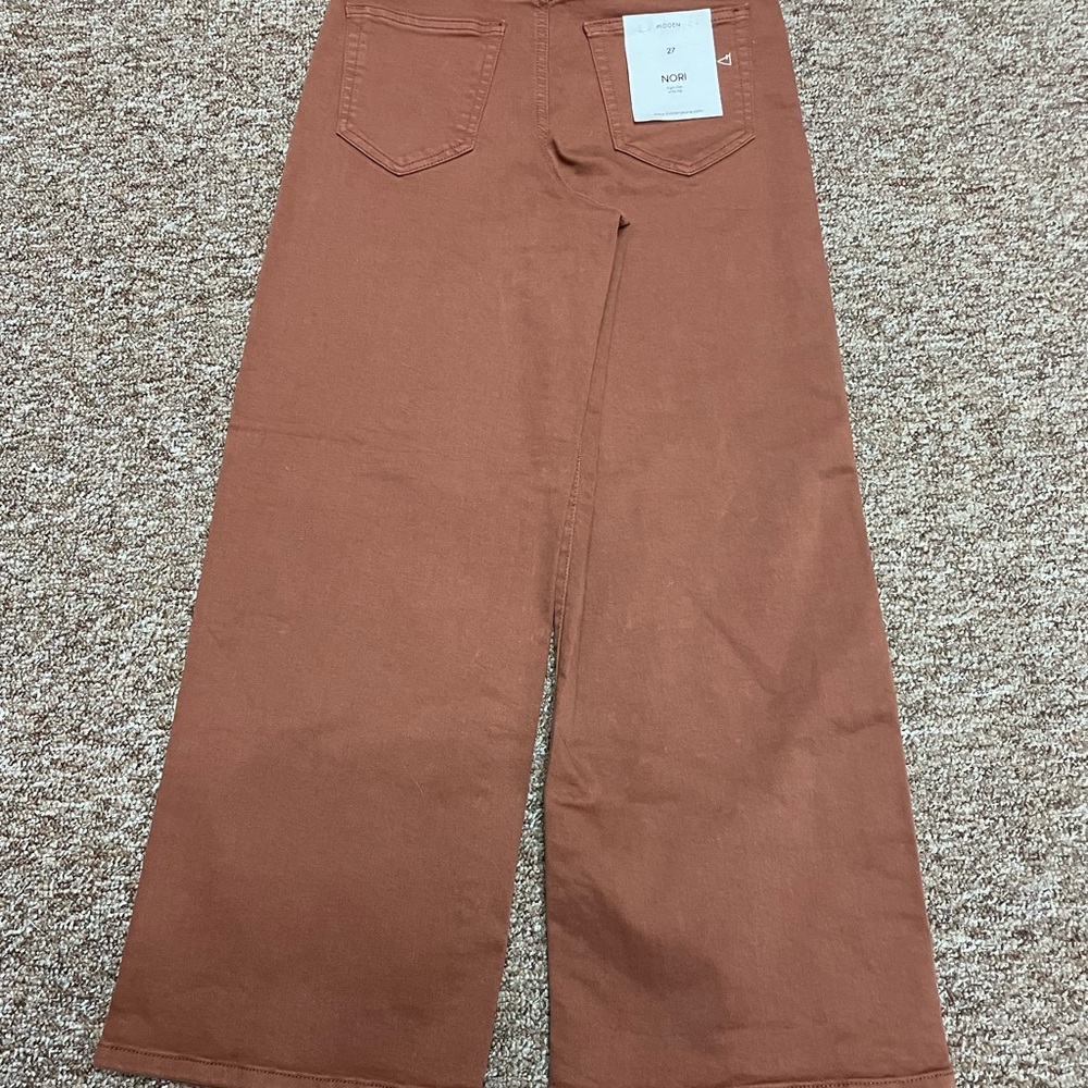 NWT Hidden Nori Brown High Rise Wide-Leg Jeans